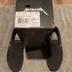 VANS Metallica Classic Slip-On Kirk Hammett Limited Edition  Size 10
